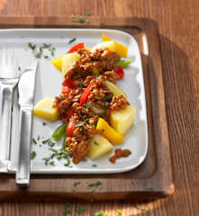 Paprika-Hack-Kartoffeln