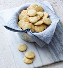 Macadamia and Parmesan biscuits