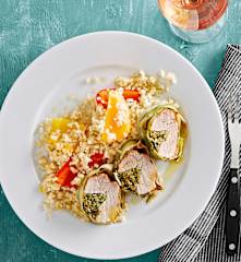 Schweinefilet im Zucchinimantel