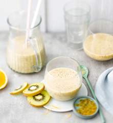Smoothie banane, kiwi et Passion