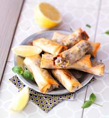 Boureks à la pomme de terre et viande hachée