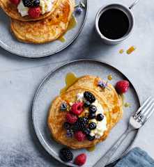 Better-for-you banana pancakes