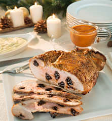 Schinkenbraten mit Süß-Saurer-Sauce