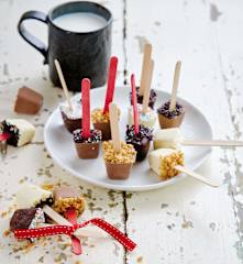 Quadrados para chocolate quente