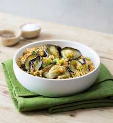 Eggplant with burghul