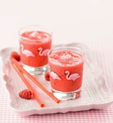 Granizado de framboesa e gin