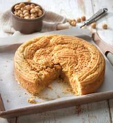 Crostata di frolla montata alle nocciole