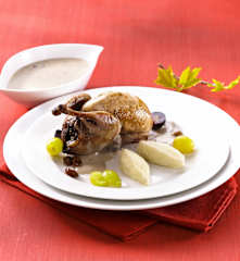Caille aux raisins