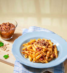 Pasta con pesto rosso (senza glutine)