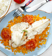 Treska na rajčatovém lůžku