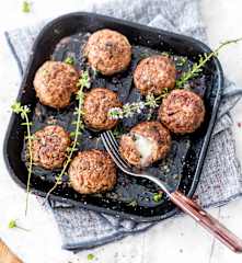 Boulettes de bœuf à la mozzarella