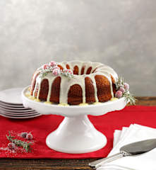 Orange, Ginger, Walnut and Cranberries Bundt Cake
