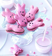 Macarons lapins de Pâques