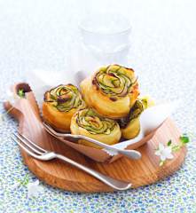 Tartelette courgette-brebis