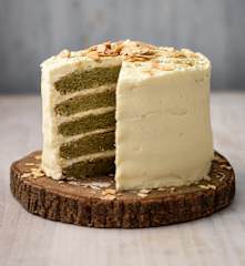 Almond and Matcha Cake