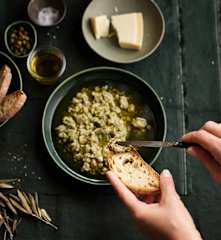 Dip de alcaparras e azeite