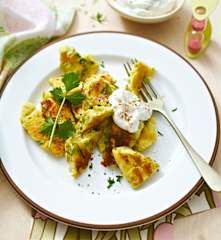 Porree-Käse-Kaiserschmarrn