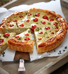 Blätterteig-Gorgonzola-Quiche