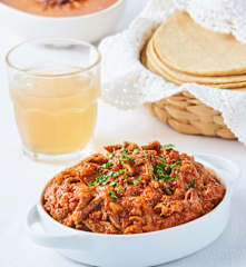 Bistec de res en salsa de chipotle