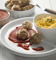 Masové kuličky s polentou