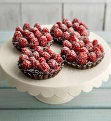 Chocolate and Raspberry Tarts