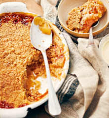 Crumble pomme-poire à l'huile de coco