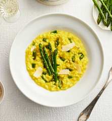 Risotto zafferano e asparagi