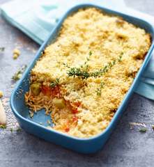 Crumble tomate-fenouil