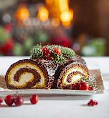 Tronchetto di Natale al cioccolato e arancia