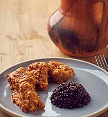 Agnello in salsa di anacardi a Cottura Lenta con riso venere