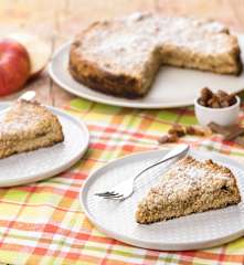 Sbriciolata integrale con composta di mele e uvetta