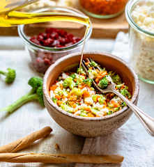 Chopped vegetable salad