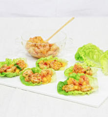 Salada com Camarão e Manga