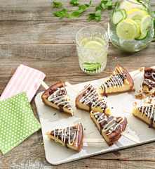 Paletas de cheesecake