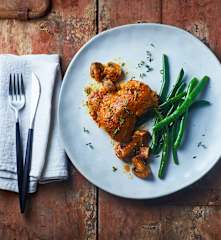 Cosce di pollo e funghi a Cottura Lenta