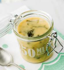Sopa de couve-flor com grelos