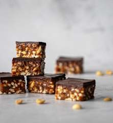 Raw snickers slice