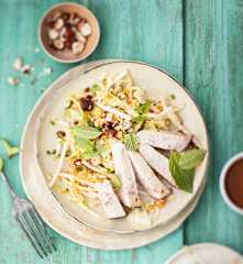 Pavé d'espadon et crudités à la thaïe