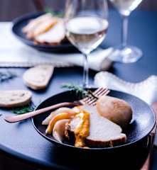 Rôti de porc aux poires