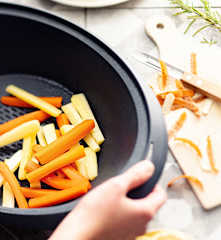 Steamed Carrots and Parsnip Batons