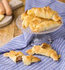 Croissant ai wurstel ed Emmental (senza glutine)