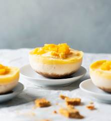 Mango Cheesecakes