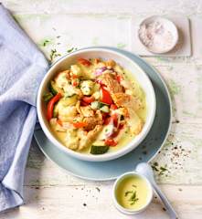 Hähnchen-Gemüse mit Currysauce