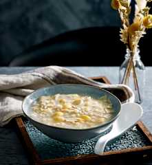 Barley Ginkgo Nut Bean Curd Dessert