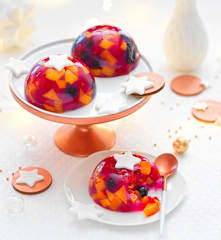 Dôme de fruits en gelée