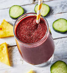 Smoothie post-work out alto en hierro