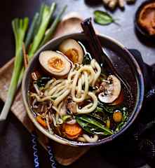 Miso-Udon-Suppe