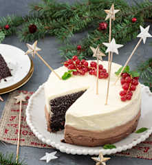 Ombre cake tres chocolates