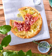 Kartoffel-Galette mit Schinken