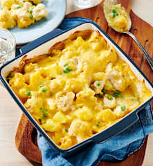 Curry-Blumenkohl-Auflauf mit Hähnchen